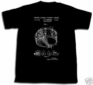 NUEVA CAMISETA DE CHAROL ROGERS DYNASONIC SNARE DRUM Dyna S M L XL 2XL 3XL - Imagen 1 de 1