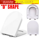 Luxury White Quick Release Soft Close Toilet Seat Top Fix Easy Clean Bathroom WC