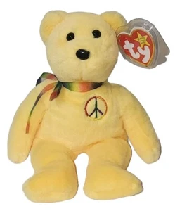 Ty Beanie Baby - PEACE II Bear 30th Anniversary Limited Edition 2023 NEW MWMTs - Picture 1 of 7