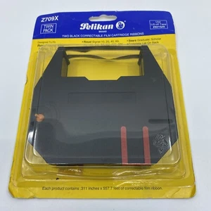 Pelikan  TWIN PACK   Z709X Black Correctable Typewriter Film Cartridge Ribbons - Picture 1 of 2