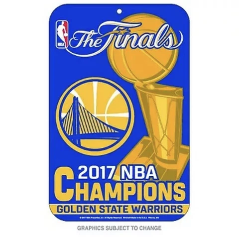 GOLDEN STATE WARRIORS 2017 NBA CHAMPIONS 11"X17" PLASTIC SIGN DURABLE POSTER Cover
