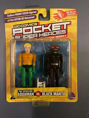 DC Direct Silver Age Aquaman and Black Manta DC Comics Pocket Super Heroes Colle - image 1 of 2