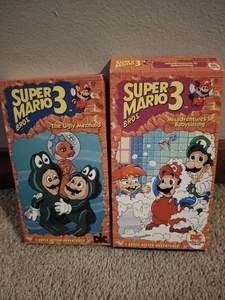 2 Super Mario Bros 3 The Ugly Mermaid , Misadventures VHS  1990's  Nintendo - Picture 1 of 7
