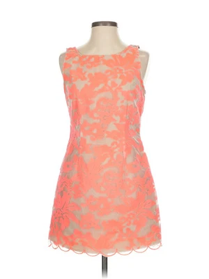 Vestido de cóctel naranja Collective Concepts para mujer S Foto 1 de 4