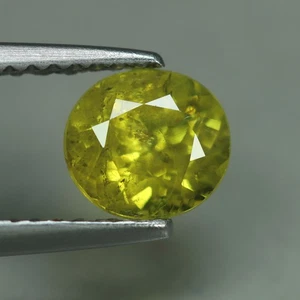 1.15 Cts_Loose Gemstone_100 % Natural Unheated Yellowish Green Mali Garnet - Picture 1 of 3