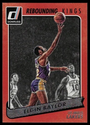 Donruss #27 2015-16 Elgin Baylor Rebounding Kings Los Angeles Lakers Foto 1 de 2