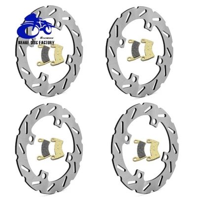 4pcs Front Rear Brake Rotors Pads For Polaris RZR XP 1000 / RZR XP 4 1000 14-25 Foto 1 de 4