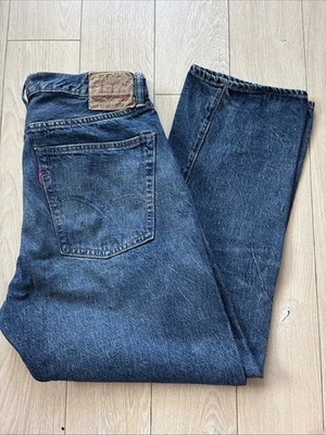 Warehouse & Co Men’s 36(32)” Selvedge Blue Denim Jeans 2nd Hand Lot 1105 Japan - Image 1 of 4