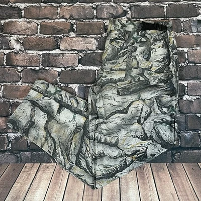 Calça de caça vintage Minnesota Storm Rockaflage camuflagem leve rara EUA - Imagem 1 de 4