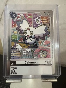 Digimon Card Game Prerelease Stamp - Calumon - BT19-077 ENG NM - Picture 1 of 2