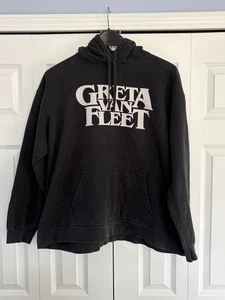 Mens Greta Van Fleet Hoodie Black size 2XL - Picture 1 of 5