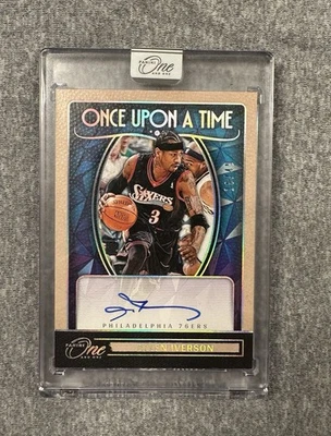 Panini One And One Allen Iverson Once Upon A Time 2024-25 automático/49 sellado Foto 1 de 3