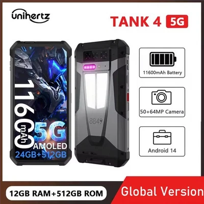 8849 Tank 4 5G Rugged Projector Smartphone Dimensity 7300 12GB 512GB 11600mAh - Image 1 of 4