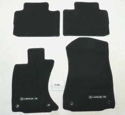 Nuevas alfombrillas negras OEM delanteras traseras modelos Lexus IS 2014-2024 AWD solamente Foto 1 de 3
