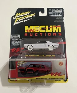 Johnny Lightning Mecum Auctions White Lightning 1970 Mercury Cougar Eliminator  - Picture 1 of 2