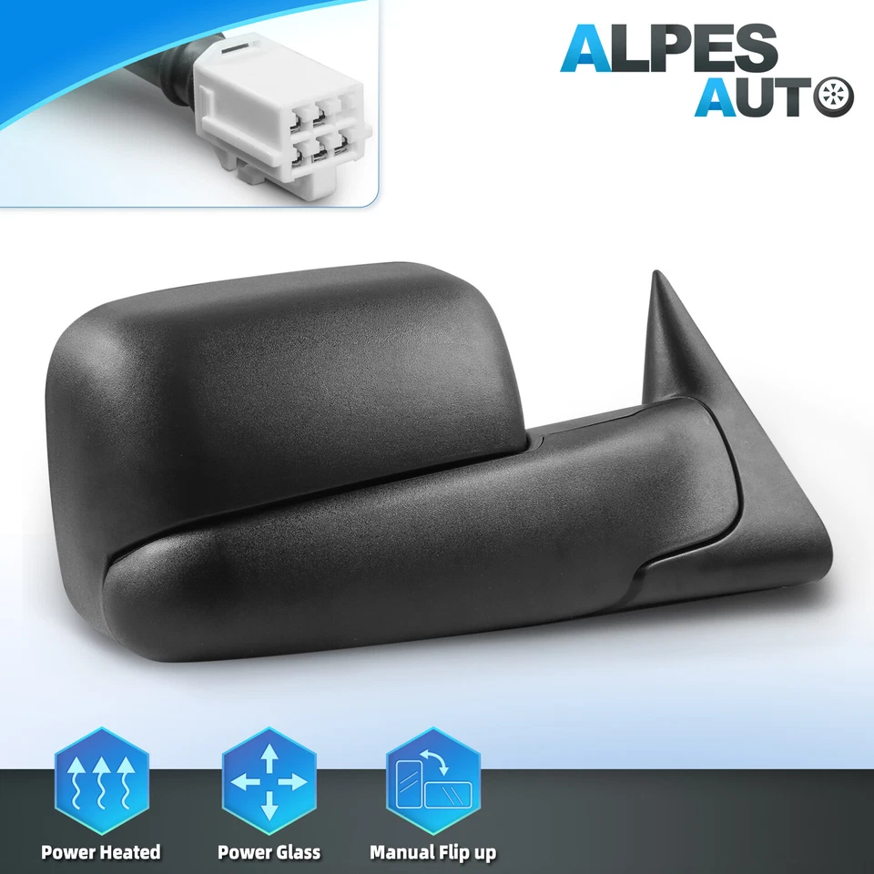 Passenger / Right Power Heated Tow Mirror For 1998-2001 Dodge Ram 1500 2500 3500 - Изображение 1 из 4