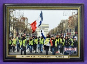 Decision 2020 Series 2 PREVIEW ELITE #E51 France's Yellow Vest Movement #'d 5/5
