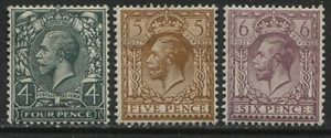 GB KGV 1924 4, 5, and 6d mint o.g. hinged - Picture 1 of 1