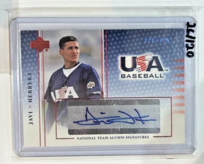 2005 Upper Deck USA Baseball National Team Alumni Javi Herrera Auto Card /120 - Image 1 of 2