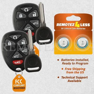 PAIR Remote for 2007 2008 2009 2010 2011 2012 2013 2014 Chevrolet Suburban 1500 Foto 1 de 4