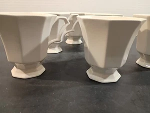 Vintage Nikko Classic Japan achteckige Kaffee/Teetassen mit Untertassen (6er Set) Sehr guter Zustand - Bild 1 von 12