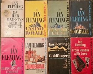 9 James Bond Ian Fleming Books Signet Publishing Priority U.S. Shipping (2213) - Picture 1 of 2