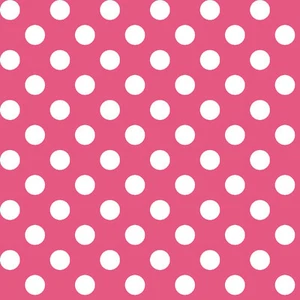 KIMBERBELL BASICS ~ White Polka DOTS on Pink ~ Maywood Studio ~ By-the-Yard - Picture 1 of 1