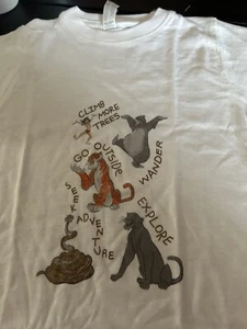 Back 2 School Girls Disney The Jungle Book White TShirt Size XS - Picture 1 of 2