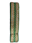 @ Indian Traditional Lace Gota Patti Green & Golden Border For Women