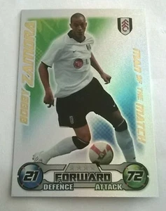MATCH ATTAX 2008 2009 BOBBY ZAMORA MAN OF THE MATCH FULHAM - Picture 1 of 2