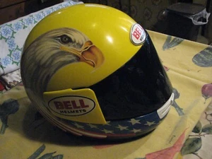 Vintage Bell casco  moto  motor helmet  USA  John Kocinski Cagiva  large size - Imagen 1 de 10
