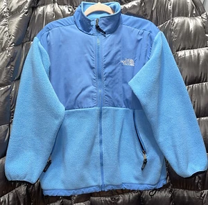 NORTH FACE DENALI FLEECE YOUTH-JUNIOR JACKET BLUE LONG SLEEVE SIZE XLARGE - Picture 1 of 5