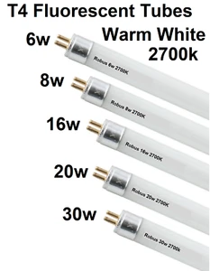 T4 fluorescent Tubes 8w-16w-20w 25w-30w under cabinet Flourescent Lamps 2700k - Picture 1 of 1