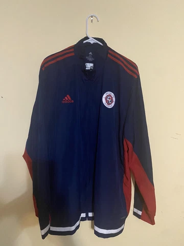 Adidas New England Revolution Team 19 Navy Woven Jacket Men Sz 2XL Cover