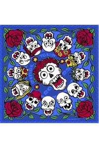 GRATEFUL Dead & Co.-ÚLTIMA GIRA-BANDANA-MÁSCARA, DIADEMA, BUFANDA 22 X 22-100% ALGODÓN - Imagen 1 de 1