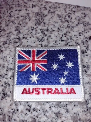 Australia Flag Patch - Embroidered Badge, Iron/Sew on Patch - Image 1 of 2