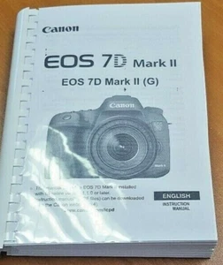 CANON EOS 7D MARK II FULL USER MANUAL GUIDE INSTRUCTIONS PRINTED 544 PAGES A5 - Picture 1 of 1