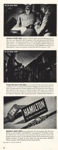 1942 Hamilton Watch: On the War Front Vintage Print Ad - Bild 1 von 1