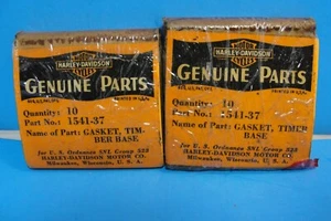 (20) NOS HARLEY-DAVIDSON TIMER BASE GASKETS 1541-37 - Picture 1 of 3