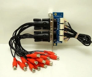  Geovision 40-AEX16-100 Audio Card with Cables for GV1480 GV1240 GV1120 Cards - Picture 1 of 3