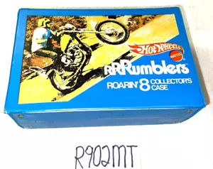 MATTEL HOT WHEELS VINTAGE 1970'S RUMBLERS MOTORCYCLE ROARIN 8 COLLECTOR'S CASE - Picture 1 of 9