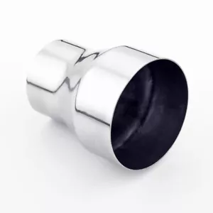 3" OD to 4" ID 5" Long Polished Stainless Steel Exhaust Pipe Tip Reducer - Foto 1 di 3