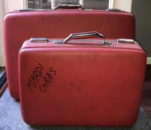 American Tourister-Tiara 2PC. Red Luggage Set - Picture 1 of 4
