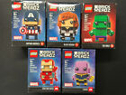 LEGO Marvel BrickHeadz - Cpt America Black Widow Hulk Iron Man MK50 Thanos