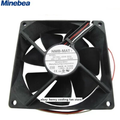 NMB 3610KL-05W-B59 DC 24V 0.20A 92*92*25mm 3-wire Cooling fan Ball bearing - Image 1 of 4