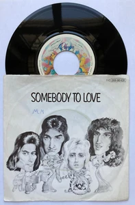 Queen – Somebody To Love (Vinyl 7" - DE 1976) - Imagen 1 de 2