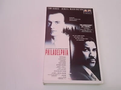 Philadelphia 1993 VHS German PAL Video Großbox Tom Hanks Denzel Washington - Bild 1 von 4