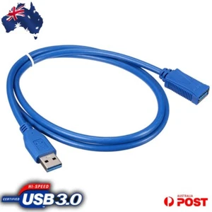 SuperSpeed USB 3.0 Male to Female Data Cable Extension Cord For Laptop PC Camera - Picture 1 of 6