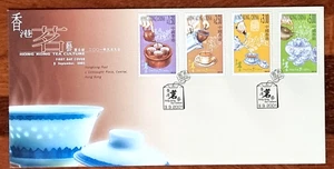 China Hong Kong 2001 Tea Culture FDC (2) - Picture 1 of 2