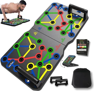 Tablero Push Up, Portátil Multifunción Plegable 10 en 1 Barra Push Up, Push Up Han - Imagen 1 de 12